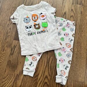 Wonder Nation Party Animals pajamas, size 12M